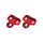 BBB - Placute pedale sosea MultiClip Look Keo 7 grade - rosu