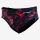 Orca - Slip inot pentru barbati Brief swimsuit - print negru rosu