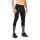 2XU - Colanti compresie iarna pentru barbati cu elemente reflectorizante Wind Defence winter Compression Tights - negru argintiu reflexiv