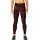 2XU - Colanti de compresie pentru femei Mid-Rise Print Tights - rosu inchis dungi
