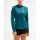 2XU - jacheta waterproof femei Pursuit Thermal Hybrid - albastru verde teal reflectorizant