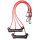 Finis corzi antrenement Dryland Trainer, 9mm - rosu (nivel avansati)