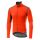 Castelli - Jacheta ciclism vreme rece 2 in 1 cu maneci detasabile, Perfetto Ros Convertible - Portocaliu negru gri