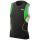 Men Competitor Singlet TYR negru-verde-galben