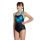 Arena - costum baie intreg pentru fete - Team Pro Solid - negru| turcoaz