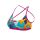 Z3R0D - sutien Costum baie femei two pieces - rosu galben albastru Expressive Resort