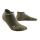 CEP - sosete compresie scurte barbati The Run Socks No show - verde inchis maslina