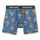 Smartwool - boxeri barbati Merino Print Boxer Brief Boxed - negru albastru galben Jaime Molina Laguna Blue Print