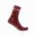 Castelli - sosete ciclism pentru femei Go W 15 socks - rosu inchis Bordeaux Brilliant roz alb
