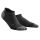 CEP - Sosete de compresie pentru femei model sub glezna 6cm No Show 3.0 - negru gri