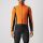 Castelli - jacheta ciclism de iarna Alpha Ros 2 Gore-Tex Infinium wind stopper - portocaliu negru