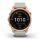 Garmin - fenix 7s Solar ceas multisport cu GPS - ramă rose gold si curea din silicon crem