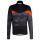 Ziener - bluza ciclism cu maneca lunga pentru barbati Nadin jersey - negru gri portocaliu