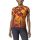 Castelli - tricou ciclism pentru femei, maneca scurta Unlimited Sentiero jersey - portocaliu visiniu barbaresco