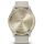 Garmin vivomove Trend - Ramă Cream Gold din oţel inoxidabil - carcasă French Grey - curea din silicon