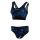 Orca - Costum de baie doua piese pentru Femei Bra &amp; Bikini - print albastru negru