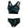 Orca - Costum de baie doua piese pentru Femei Bra &amp; Bikini - print negru verde