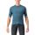 Castelli - tricou ciclism barbati cu maneca scurta Entrata VI jersey - albastru turcoaz inchis
