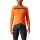 Castelli - bluza ciclism maneca lunga Puro 3 Jersey FZ - portocalie