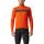 Castelli - jacheta ciclism iarna pentru barbati Raddoppia 3 jacket - portocaliu fiery Negru Reflex