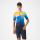 Castelli - costum triatlon cu maneca scurta - Free Sanremo 3 Suit Short Sleeve - albastru belgian | portocaliu