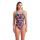 Arena - costum inot femei intreg - Donuts Swimsuit Challenge Back - Black - Multi I Blue I River