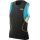 Men Competitor Singlet TYR negru-albastru-galben