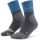 CEP - sosete compresie medii - hiking merino mid-cut socks - blue | grey