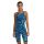 Costum înot întreg femei TYR Thresher Open Back - albastru/verde