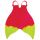 Finis - labe inot adulti Luna Monofin - roz inchis pepene verde fluo