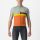 Tricou cu maneca scurta Castelli A Blocco Vernil/Portocaliu/Galben/Visiniu