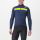 Tricou cu maneca lunga Castelli Puro 3 FZ BelgianBlue/YellowFluoReflex