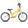 Woom - bicicleta copii 14" Woom 1 Plus, varsta recomandata 3-4.5 ani (95-110cm) - 4.2kg - galben soare intens alb