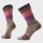 Șosete Merino casual Smartwool Everyday Stitch Stripe - bej Fossil | Purple | Crew