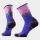 Șosete Merino hiking Smartwool Hike Mountain Sunrise - bleumarin Deep Navy | Crew | Targeted Cushion