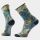 Șosete Merino ciclism Smartwool Bike Rugged Ride Print - albastru Capri | Crew | Zero Cushion
