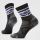Șosete Merino hiking Smartwool Hike Zig Zag Valley - negru | Mid Crew | Light Cushion