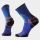 Șosete Merino hiking Smartwool Hike Mountain Myth Print - bleumarin Deep Navy | Crew | Targeted Cushion