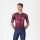 Tricou cu maneca scurta Castelli Climbers A/C, pentru barbati, alb/bordo