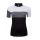 Bluza ciclism Force View Lady maneci scurte negru/alb/gri
