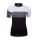 Bluza ciclism Force View Lady maneci scurte negru/alb/gri
