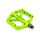 Pedale Sprint Policarbonat cu rulmenti, verde neon
