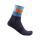 Sosete Castelli Blocco 15, Indigo/Bleu/Portocaliu, S/M, 36-39
