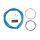 Set cablu + camasa frana CONTEC Neostop fata/spate - Blue
