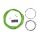 Set cablu + camasa frana CONTEC Neostop fata/spate - Green