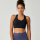 Brooks Dash Padded Bra W – Bustieră sport cu susținere medie, cu cupe - Negru