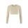Craft Collective Rib Cropped LS Top W – Top scurt reiat cu mânecă lungă - Maro