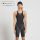 Finis - costum concurs inot dama - HydroX Openback - spate deschis - Negru / gri