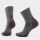 Șosete hiking Smartwool Hike Mid Crew - gri Medium Gray, amortizare țintită