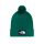 Căciulă cu pompon The North Face Logo Box Pom - verde Evergreen | pompon detașabil